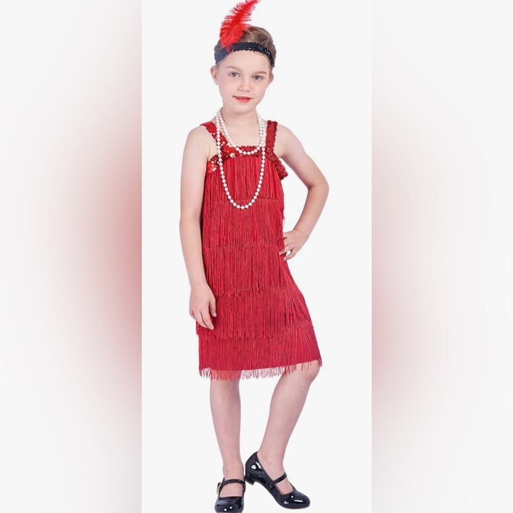 Youth Flapper Girl Costume Set
